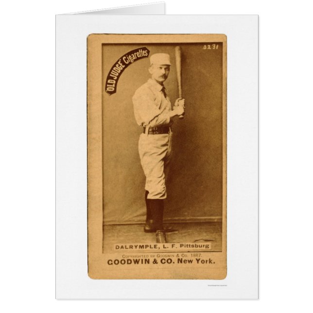 Cartão Basebol 1887 de Abner Dalrymple (Frente)
