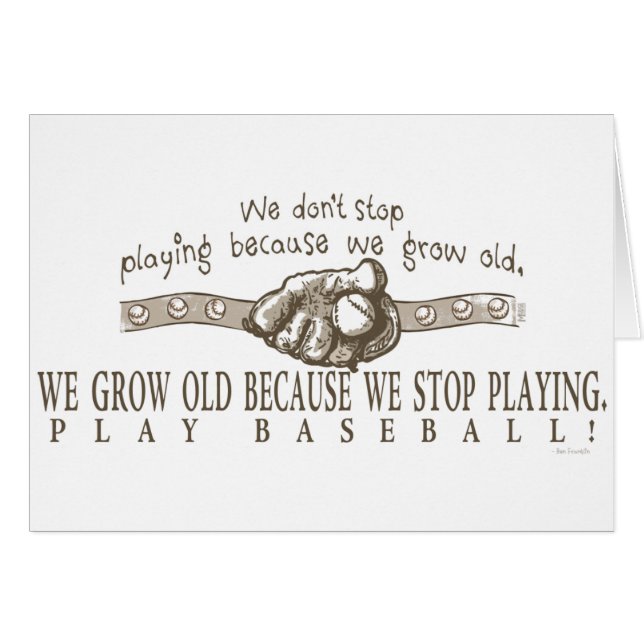 Cartão Basebol do jogo (Frente Horizontal)