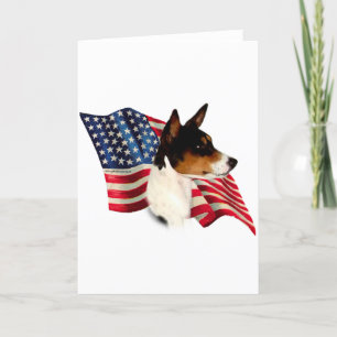 Cartão Basenji Flag
