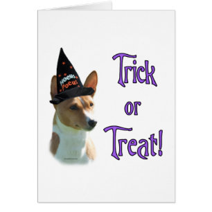 Cartão Basenji Trick