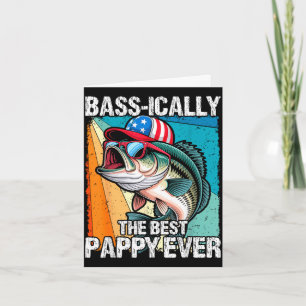 Cartão Basicamente o papai sempre divertido pesca de roba
