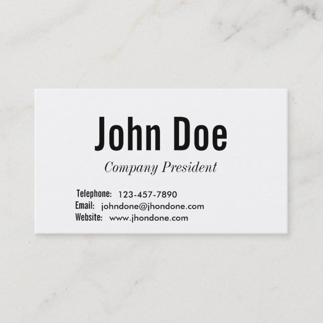 Cartão básico (Frente)