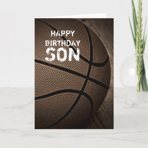 Cartão Basketball Happy Birthday Son Card