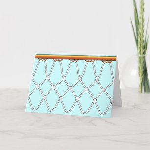 Cartão Basketball Hoop Net_Congratulations!