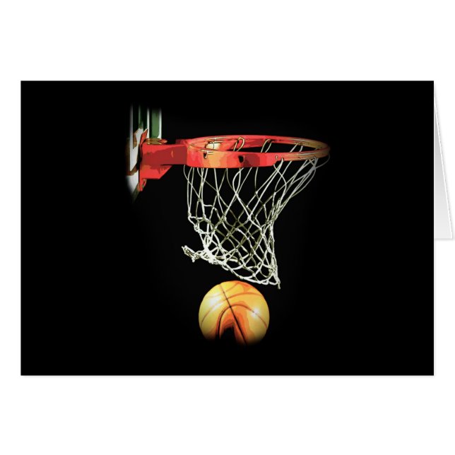 Cartão Basquete (Frente Horizontal)