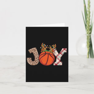 Cartão Basquete Amava Bola de Natal Men Xmas Bas