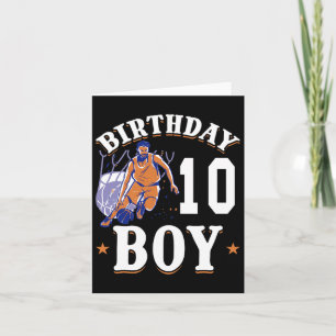 Cartão Basquete - Aniversário de 10 Anos