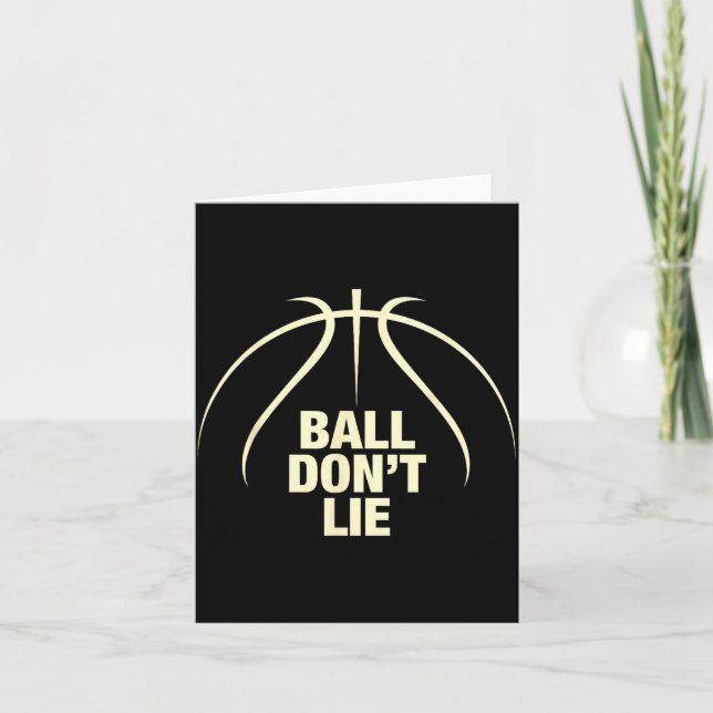 Cartão Basquete Ball Don't Lie  (Frente)