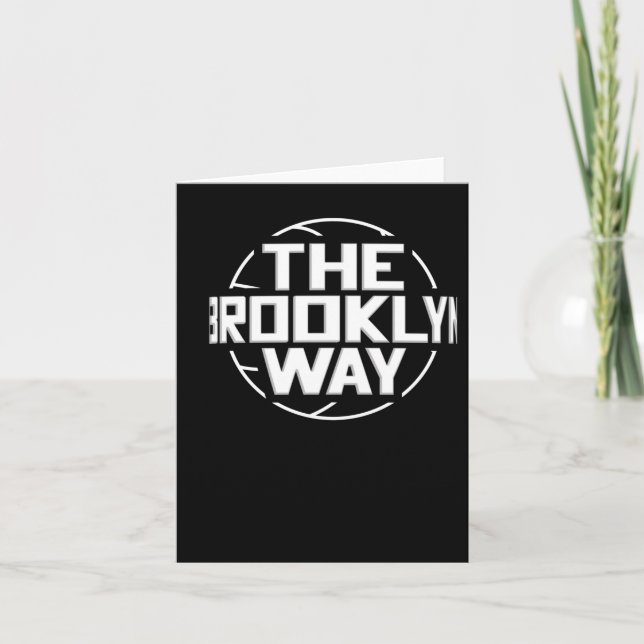 Cartão Basquete da Brooklyn Way Net (Frente)