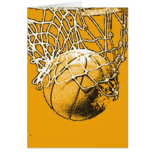 Cartão Basquete de pop