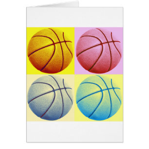 Cartão Basquete de pop