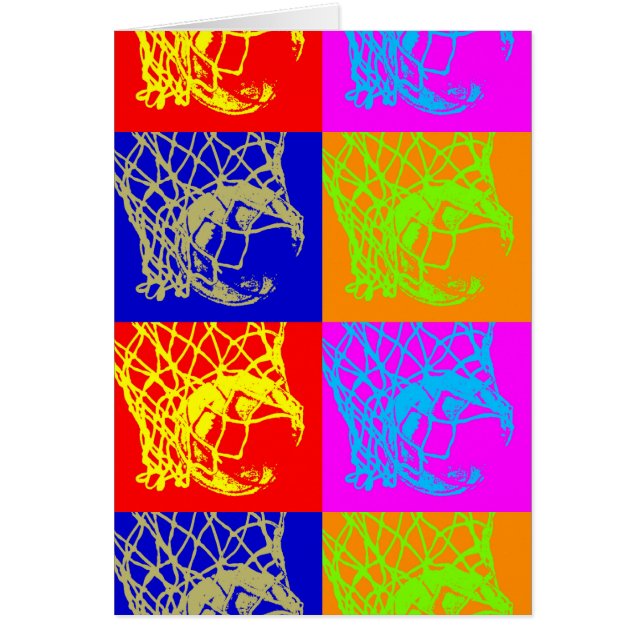 Cartão Basquete de pop (Frente)
