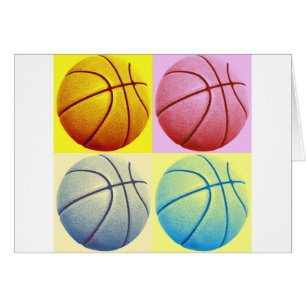 Cartão Basquete de pop