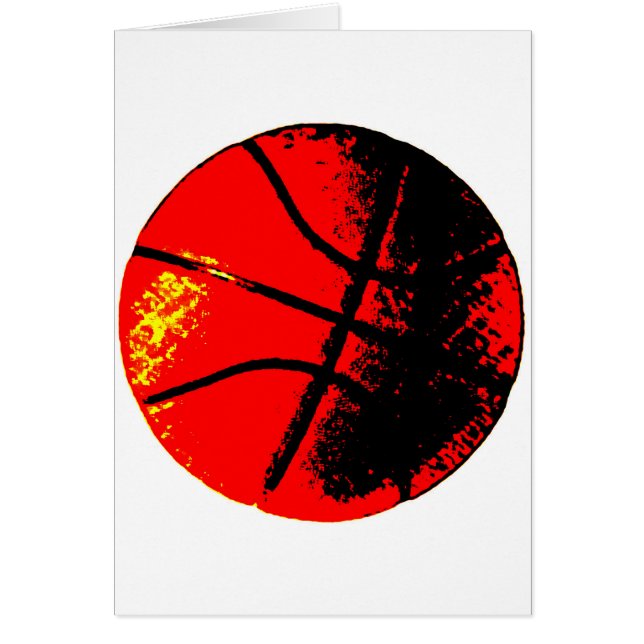 Cartão Basquete de pop (Frente)