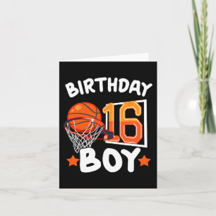 Cartão Basquete Im 16 Anos 16º Aniversário