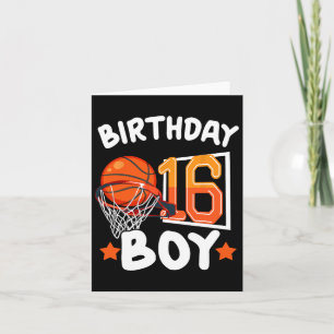 Cartão Basquete Im 16 Anos 16º Aniversário