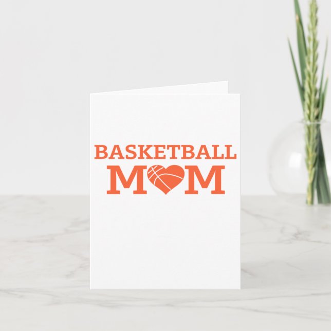 Cartão Basquete Mãe de Basquete Cota Mulheres (Frente)