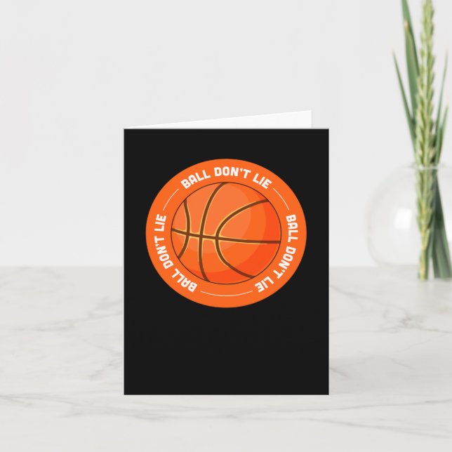 Cartão Basquete Não Mente - Basquete  (Frente)