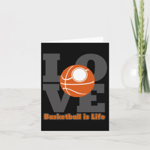 Cartão Basquetebol Basquetebol é Vida