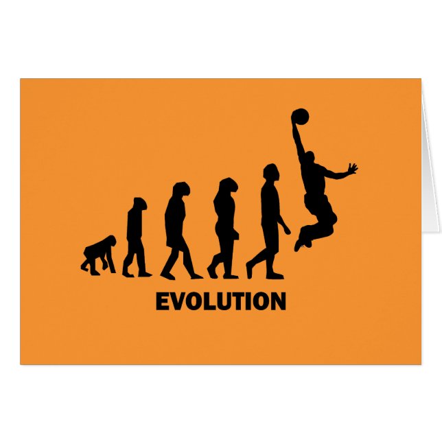 Cartão Basquetebol engraçado (Frente Horizontal)