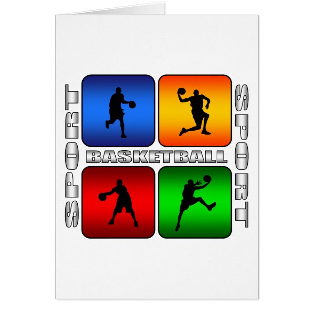 Cartão Basquetebol espectacular (Frente)