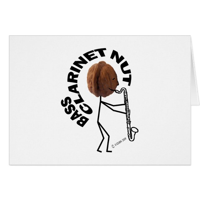 Cartão Bass Clarinet Nut (Frente Horizontal)