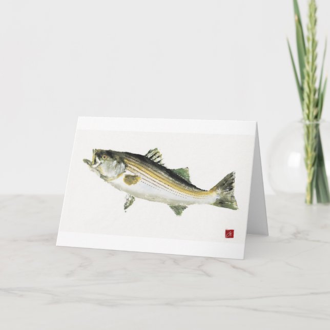 Cartão Bass listrado (Frente)