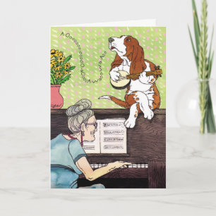 Cartão Basset Hound - Howling Birthday