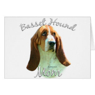 Cartão Basset Hound Mãe 2