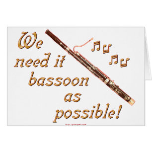 Cartão Bassoon o possível