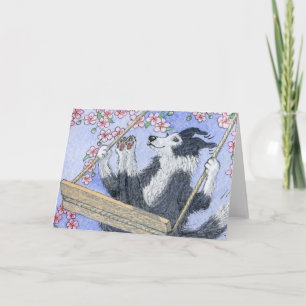 Cartão Basta balançar na flor