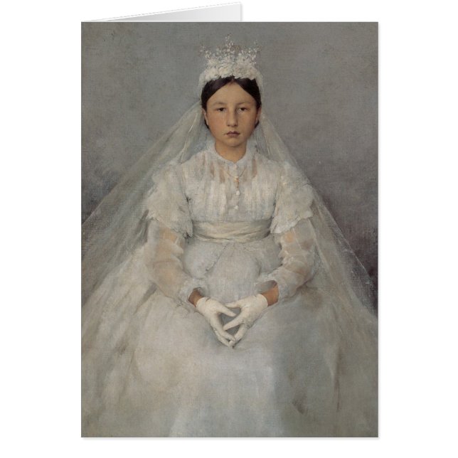 Cartão Bastien-Lepage La Communiante CC0458 (Frente)