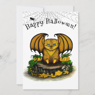 Cartão Bat Bonito do Halloween