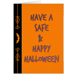 Cartão Bat Halloween gravado