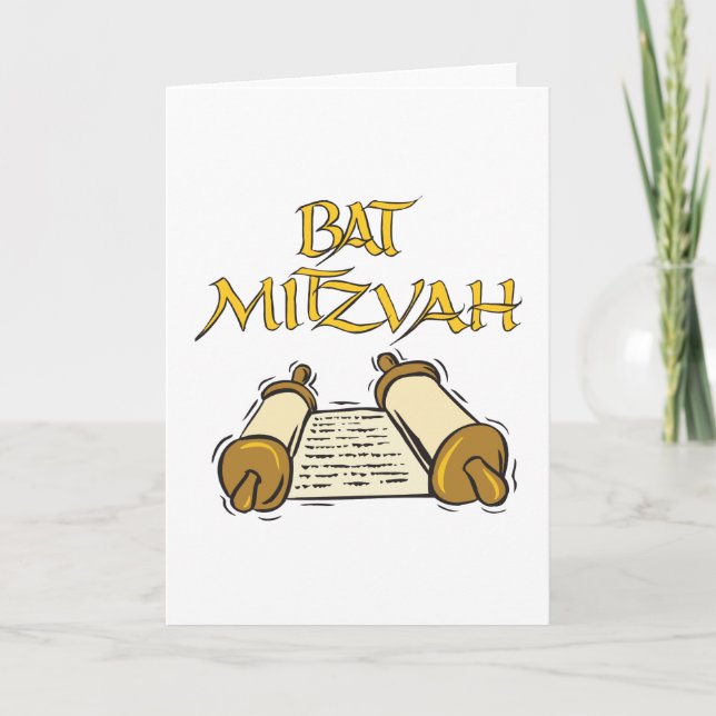 Cartão Bat Mitzvah (Frente)
