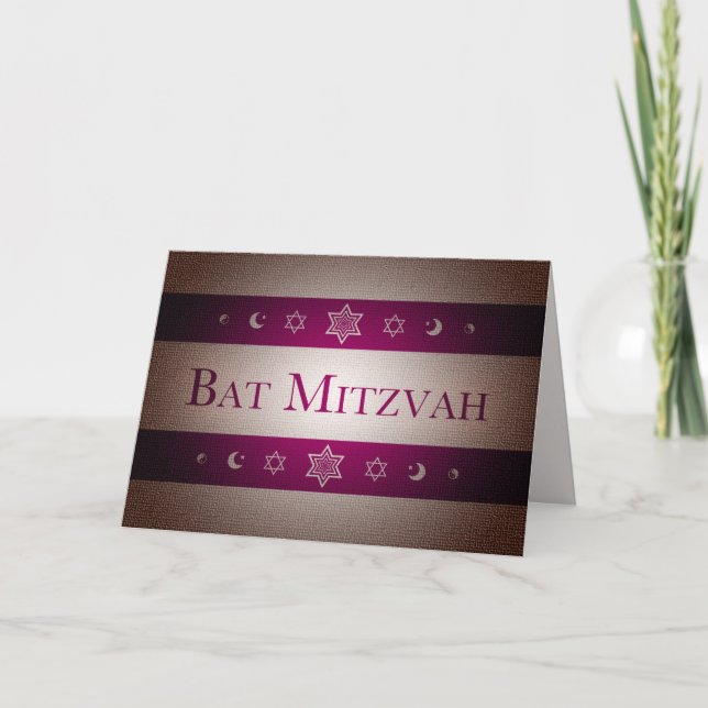 Cartão Bat Mitzvah (Frente)