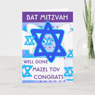 Cartão BAT MITZVAH