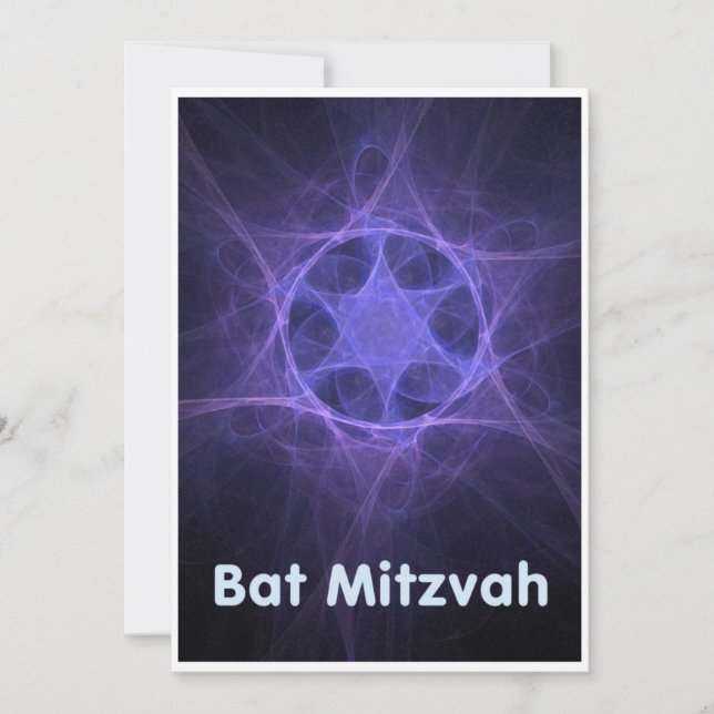 Cartão Bat Mitzvah (Frente)