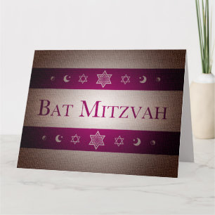 Cartão Bat Mitzvah