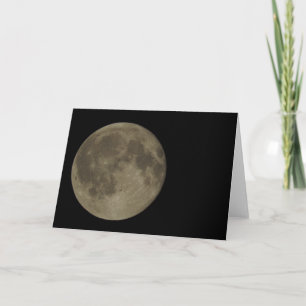 Cartão Bat & The Full Moon Greeting Card, Blank Inside
