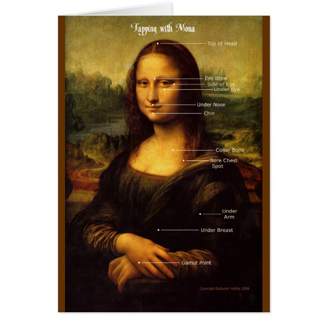 Cartão Bata junto com Mona que Lisa personaliza seu (Frente)