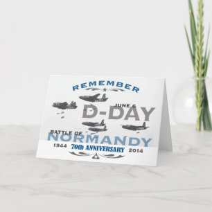 Cartão Batalha Aérea de 70 D-Day do Aniversário da Norman