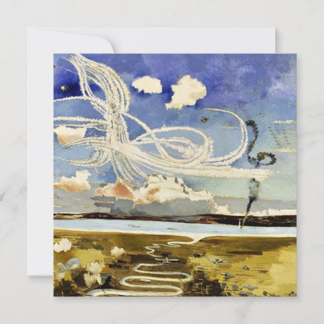 Cartão Batalha da Grã-Bretanha, pintura de arte de Paul N (Frente)