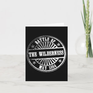 Cartão Batalha Da Natureza Selvagem Das Batalhas Civis Gu