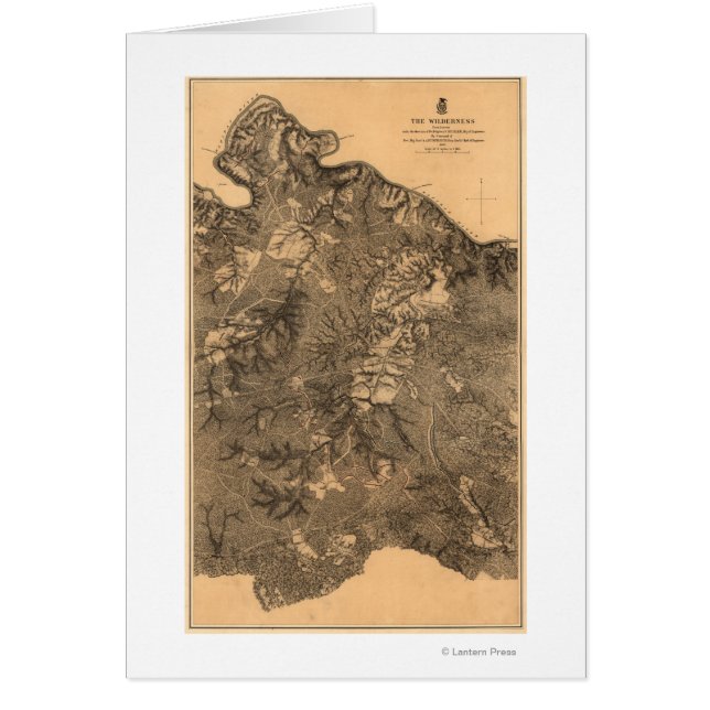 Cartão Batalha da Natureza Selvagem - Panorâmica da Guerr (Frente)