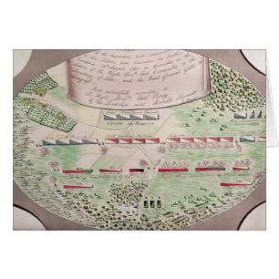 Cartão Batalha de Camden, 1780