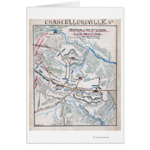 Cartão Batalha de Chancellorsville 3