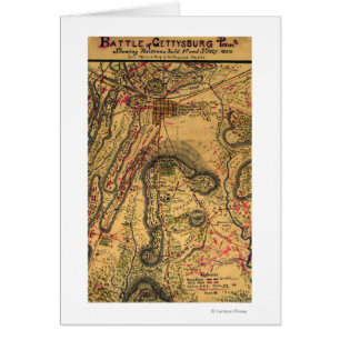 Cartão Batalha de Gettysburg