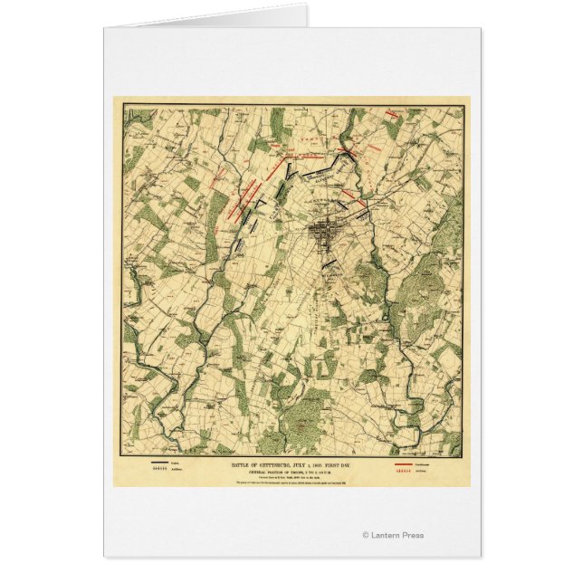 Cartão Batalha de Gettysburg 12 (Frente)