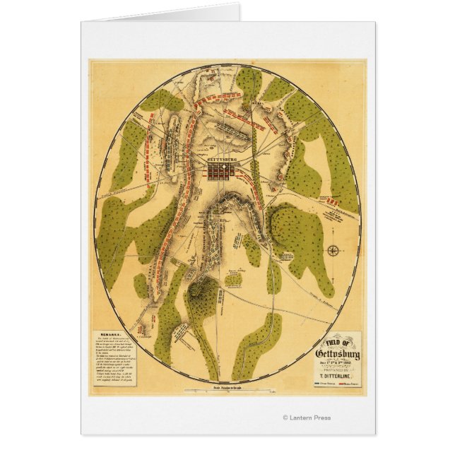 Cartão Batalha de Gettysburg 7 (Frente)